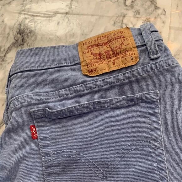Vintage Levi’s 550 Blue Jeans Relaxed fit tapered size 18 MIS / see measurements - Picture 2 of 8